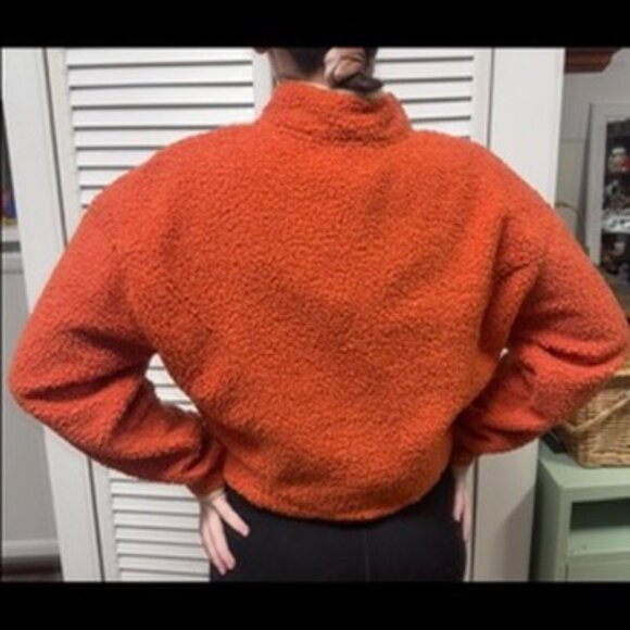 Orange Cropped Champion Fleece - Picture 2 of 5